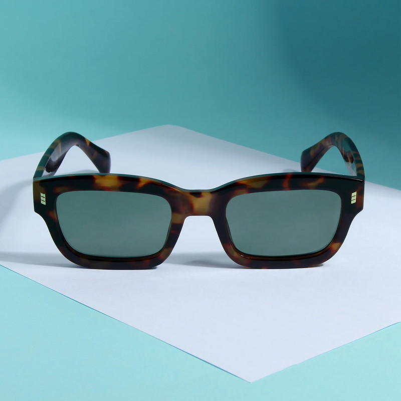 عینک آفتابی مستطیلی مدل SZ 1002 Leopard Emerald