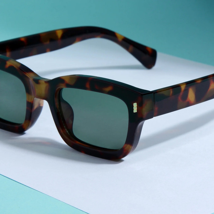 عینک آفتابی مستطیلی مدل SZ 1002 Leopard Emerald
