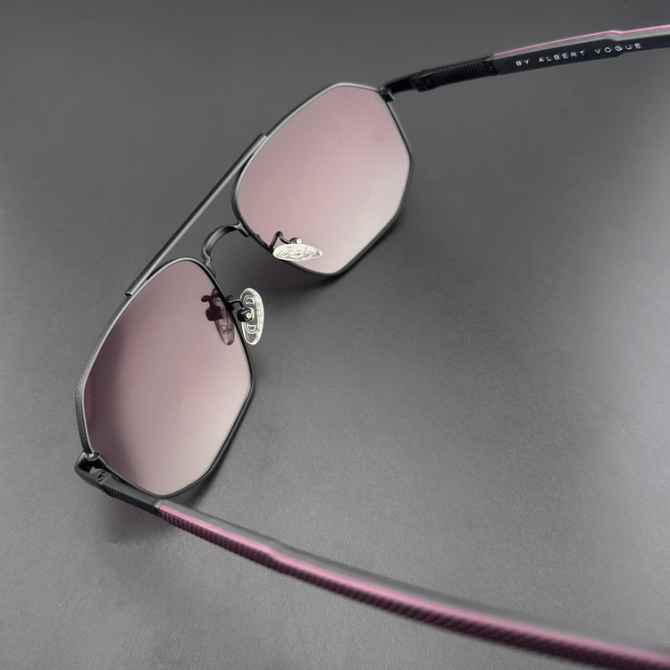عینک آفتابی چند ضلعی آلبرت وگ مدل 6314C04-P129 Polarized Avantgarde Visionary