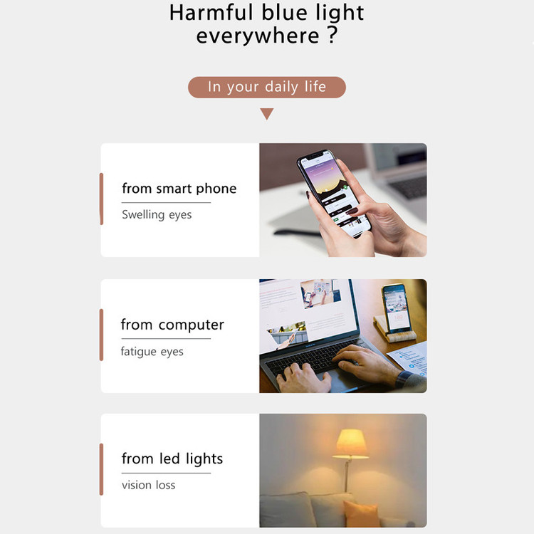 عینک محافظ چشم مدل TR3508C46-P30 Anti Blue Light