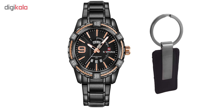 ساعت مچی عقربه ای مردانه نیوی فورس مدل NF9117SM BRG