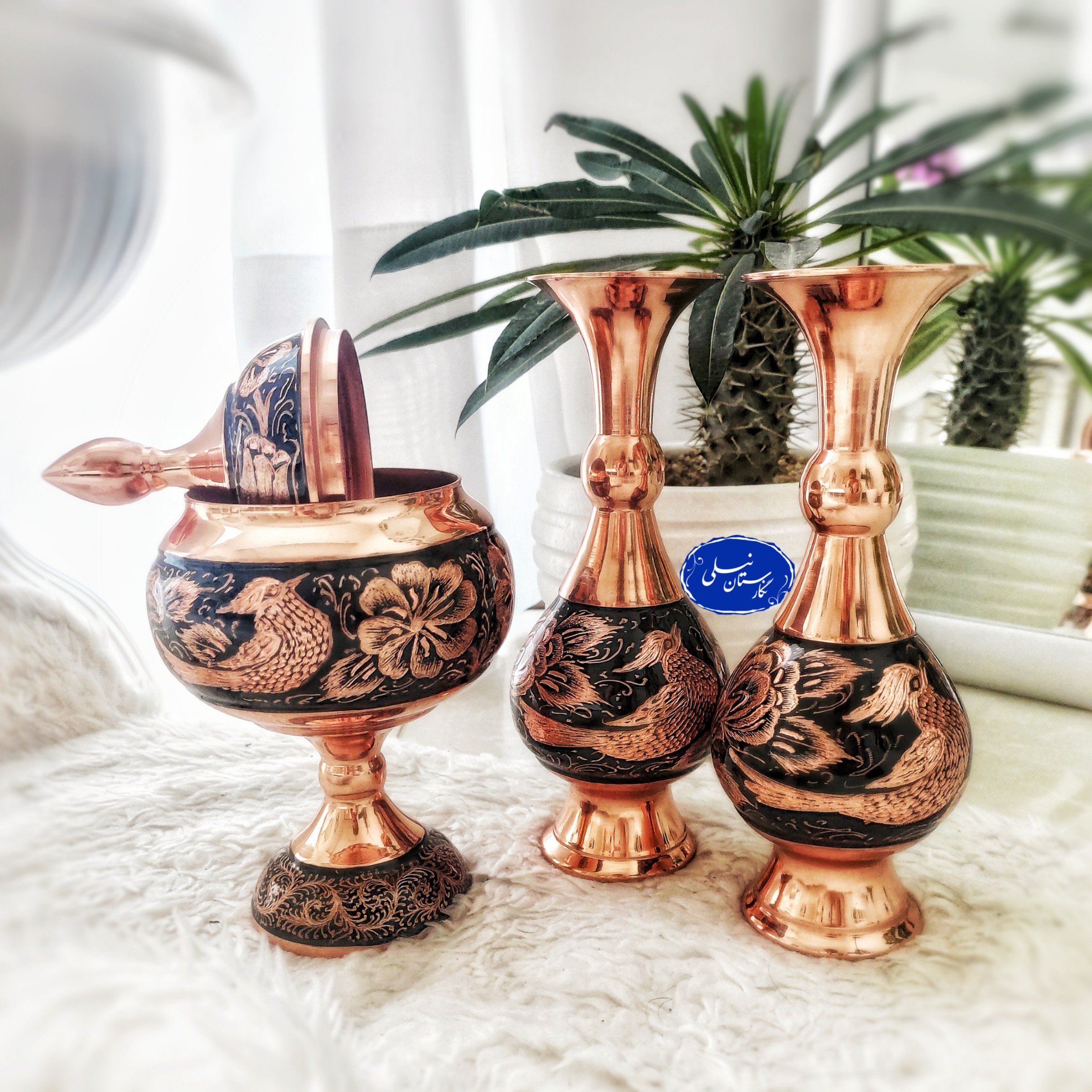 ست گلدان 20 و شکلات خوری 23مدل الماس تراش