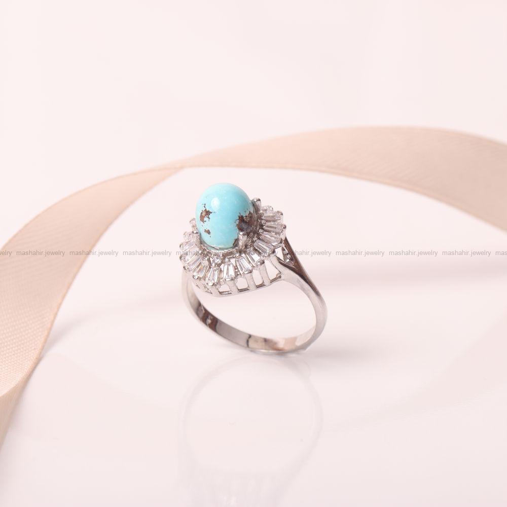 انگشتر فیروزه شجری زنانه کد 9323