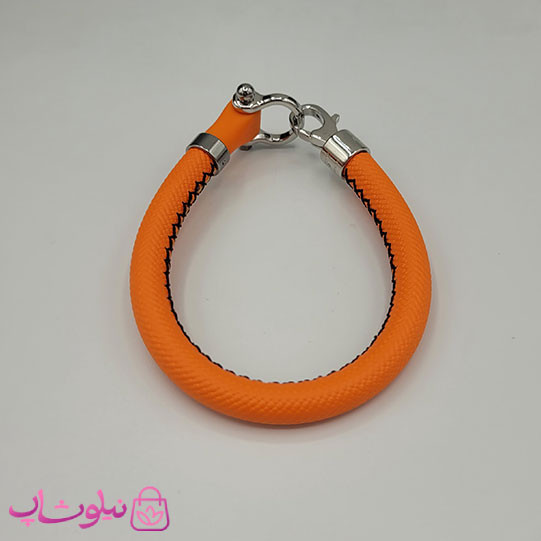 دستبند امگا رابر نارنجی مردانه سایز لارج کیفیت مستر (طراحی جدید) کد 1350