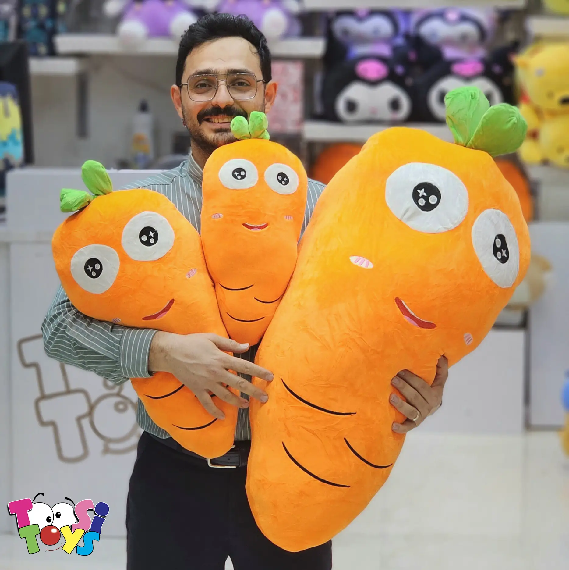 عروسک هویج بالشتی