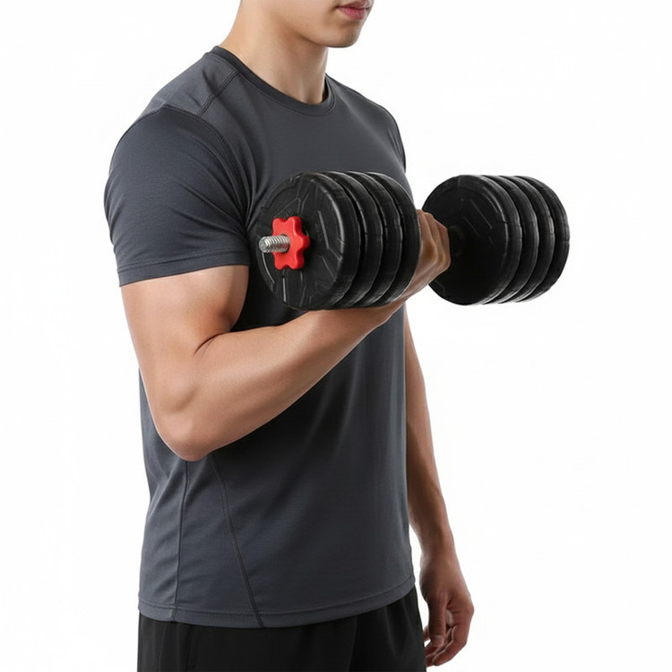 دمبل گرد قابل تنظیم 8 کیلوگرم رادیس فیت مدل DVP8-1000 One Handle